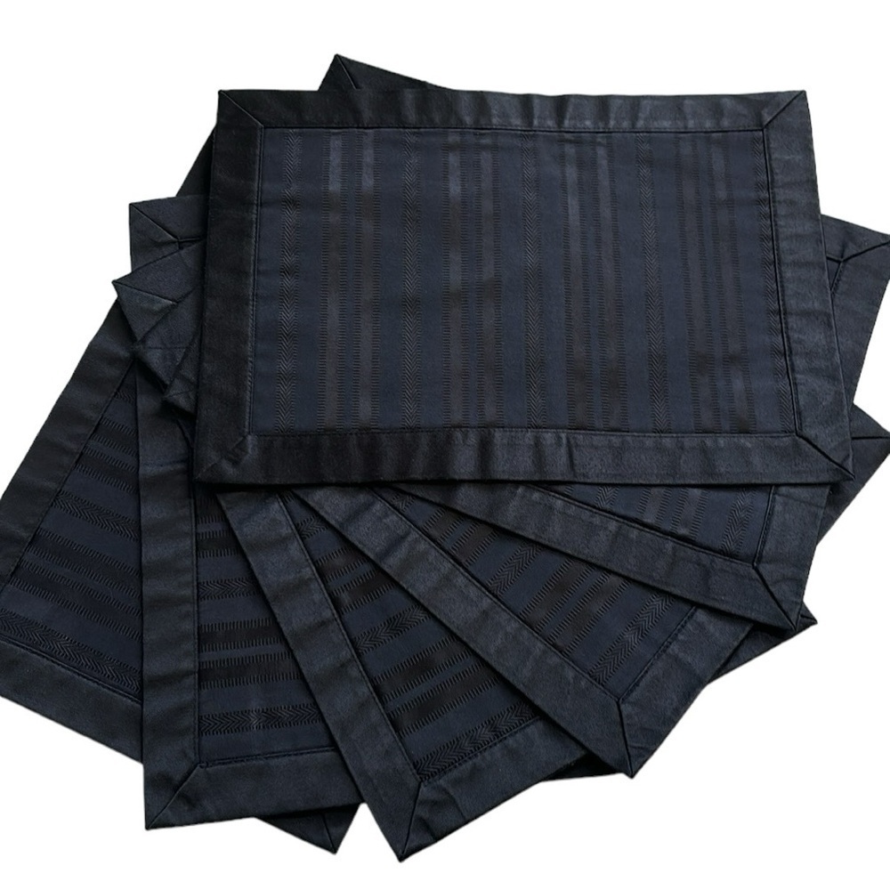 Waterford Placemats in Black Set of 6